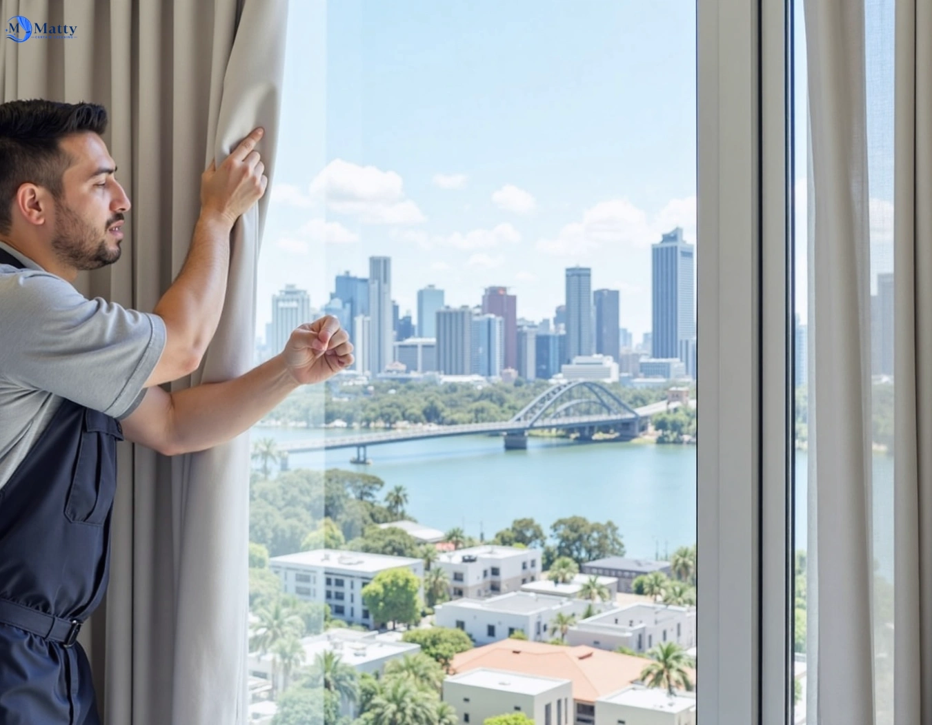 Professional curtain steam cleaning service lilyvale-nsw QLD by Matty Curtain Cleaning